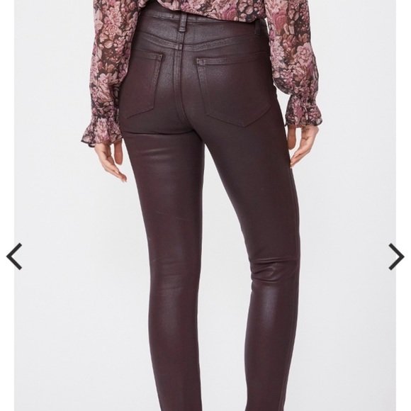 Paige Huxton high rise ankle skinny coated jeans - Picture 5 of 6